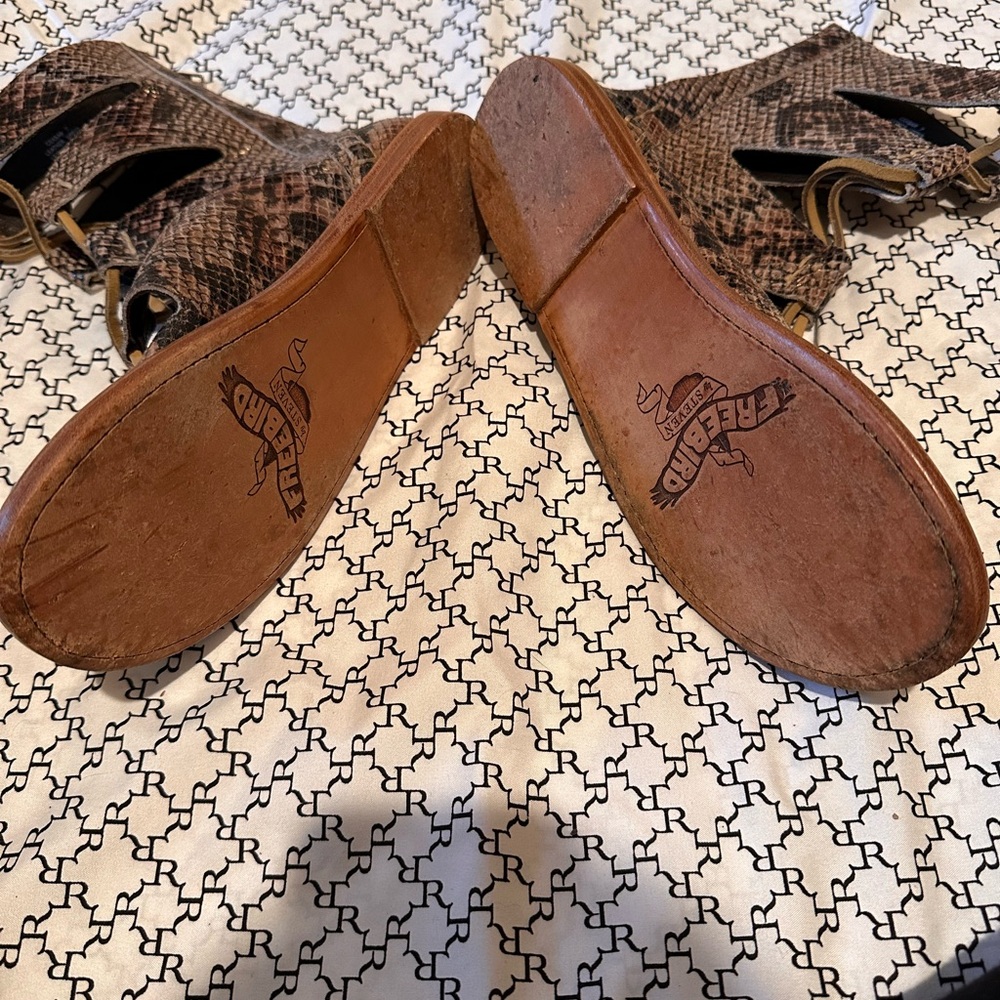 Snakeskin Caesar Gladiator Sandals - image 2